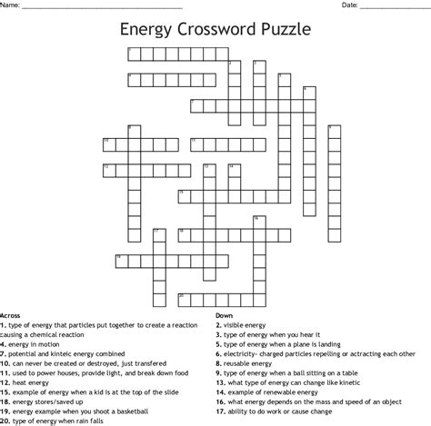 energetic crossword clue